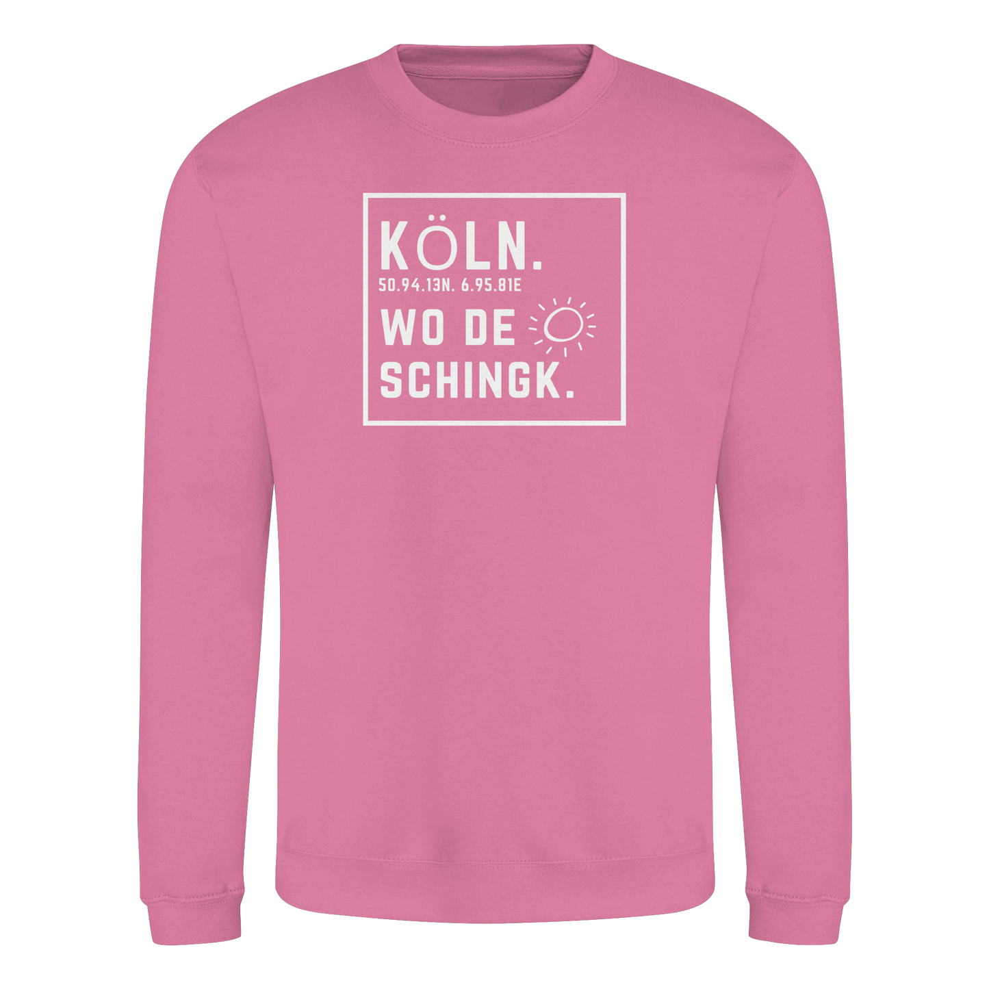 Wo de Sonn schingk - Köln Druck - Basic Sweatshirt