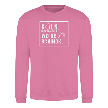 Wo de Sonn schingk - Köln Druck - Basic Sweatshirt