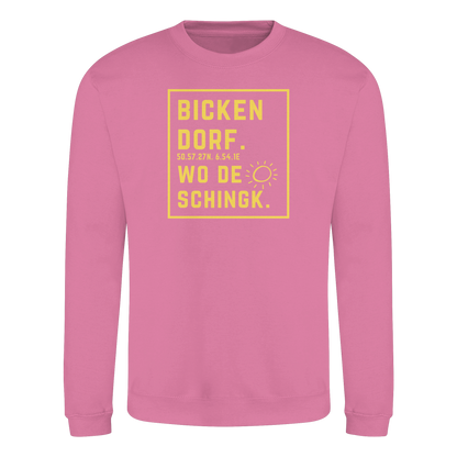 Wo de Sonn schingk - Bickendorf Druck - Basic Sweatshirt
