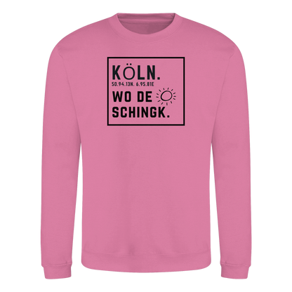 Wo de Sonn schingk - Köln Druck   - Basic Sweatshirt