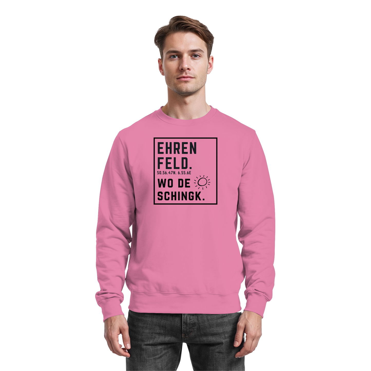 Wo de Sonn schingk - Ehrenfeld Druck  - Basic Sweatshirt