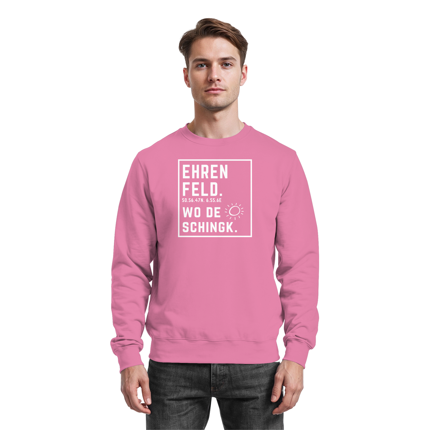 Wo de Sonn schingk - Ehrenfeld Druck - Basic Sweatshirt