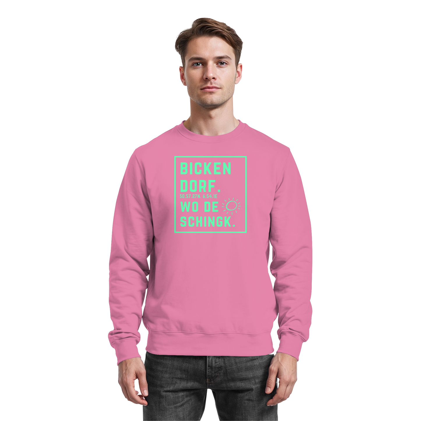 Wo de Sonn schingk - Bickendorf Druck - Basic Sweatshirt