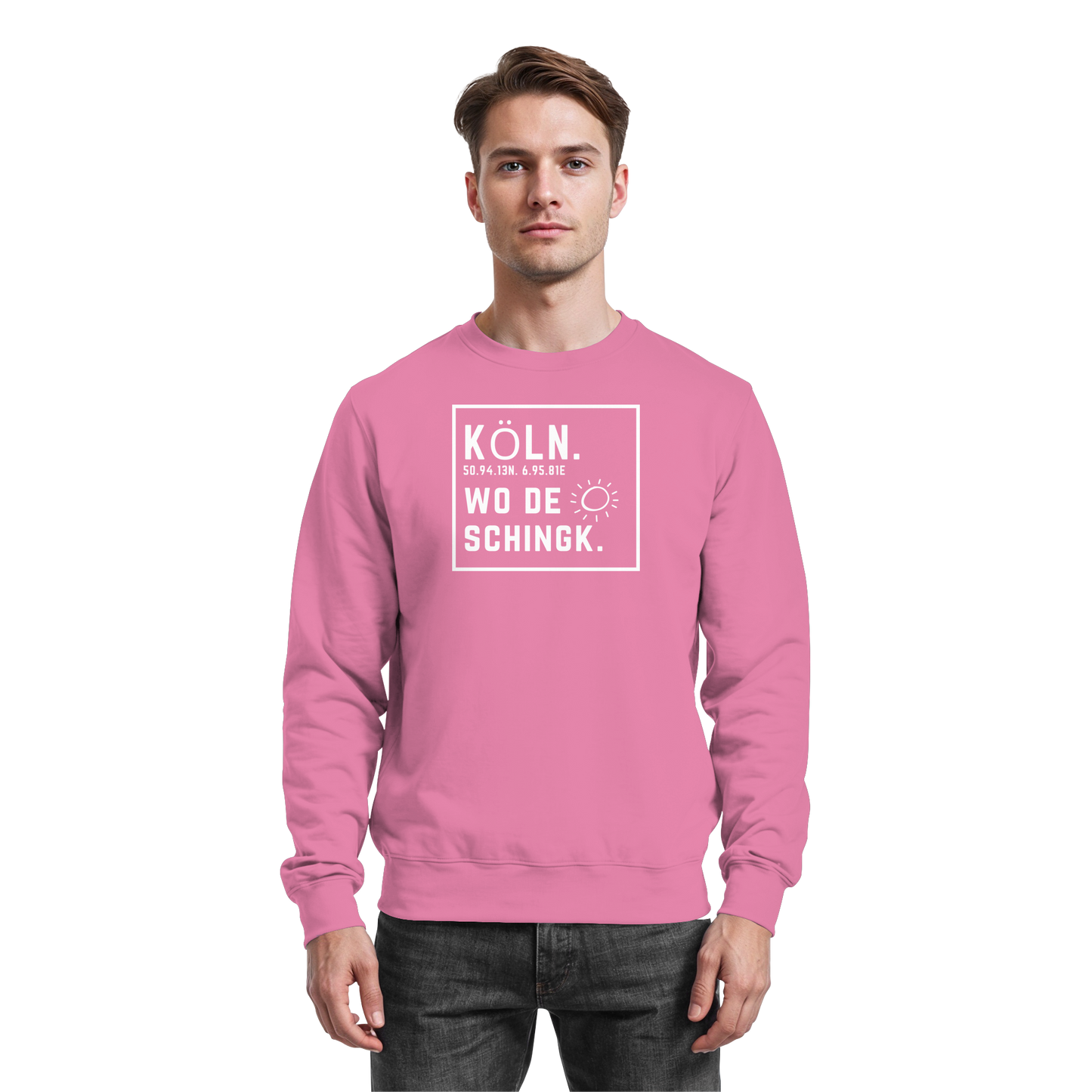 Wo de Sonn schingk - Köln Druck - Basic Sweatshirt