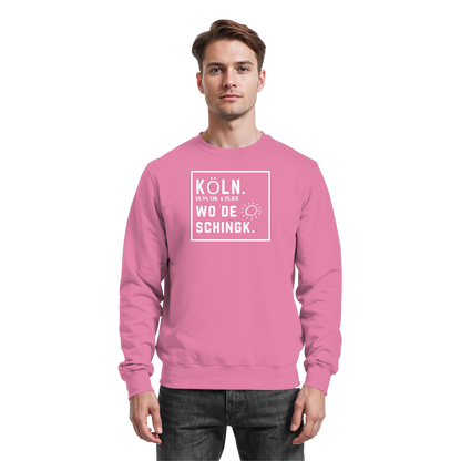 Wo de Sonn schingk - Köln Druck - Basic Sweatshirt