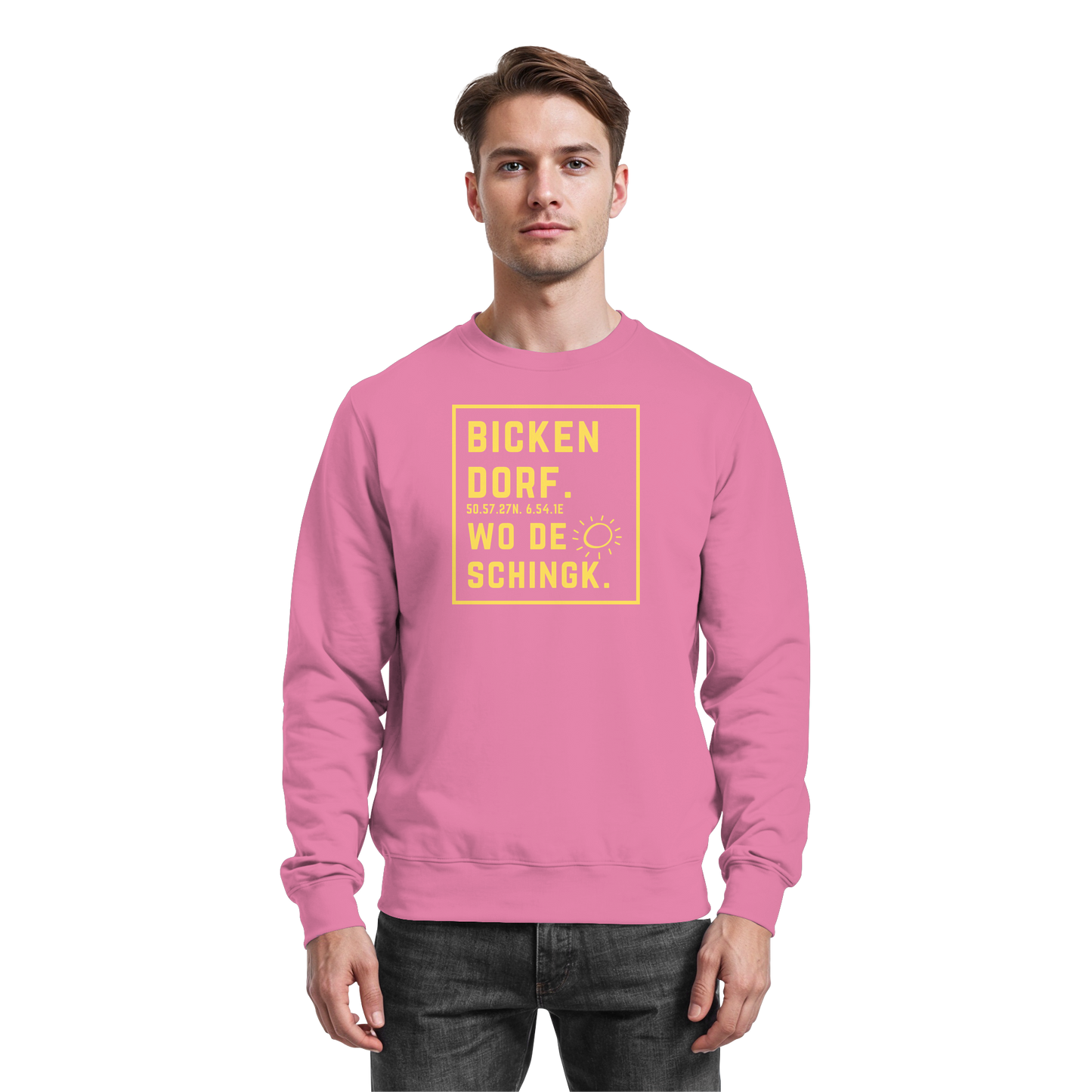 Wo de Sonn schingk - Bickendorf Druck - Basic Sweatshirt