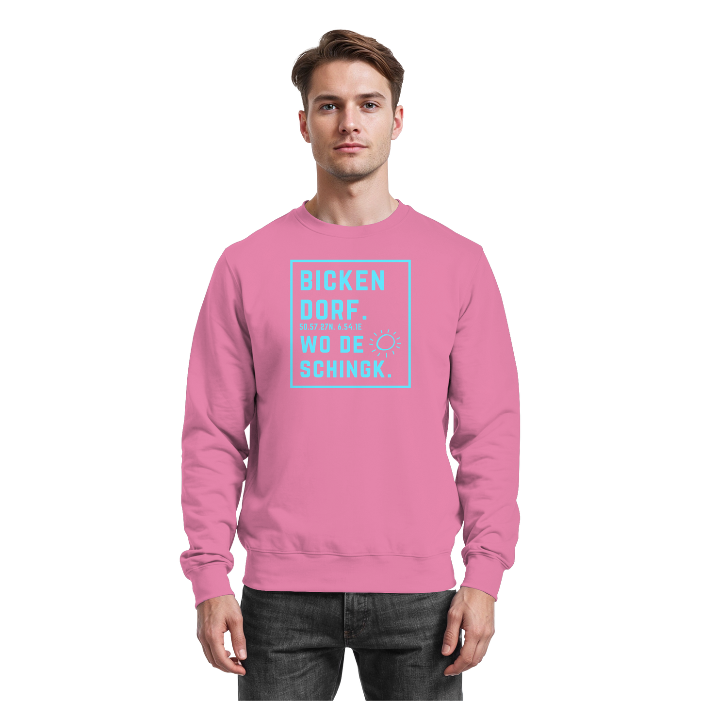 Wo de Sonn schingk - Bickendorf Druck - Basic Sweatshirt