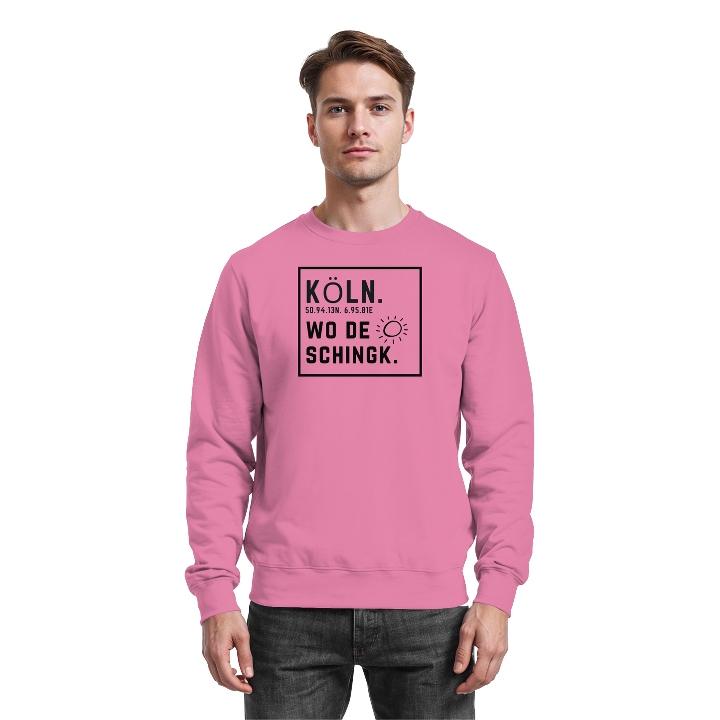 Wo de Sonn schingk - Köln Druck   - Basic Sweatshirt