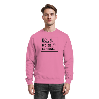Wo de Sonn schingk - Köln Druck   - Basic Sweatshirt
