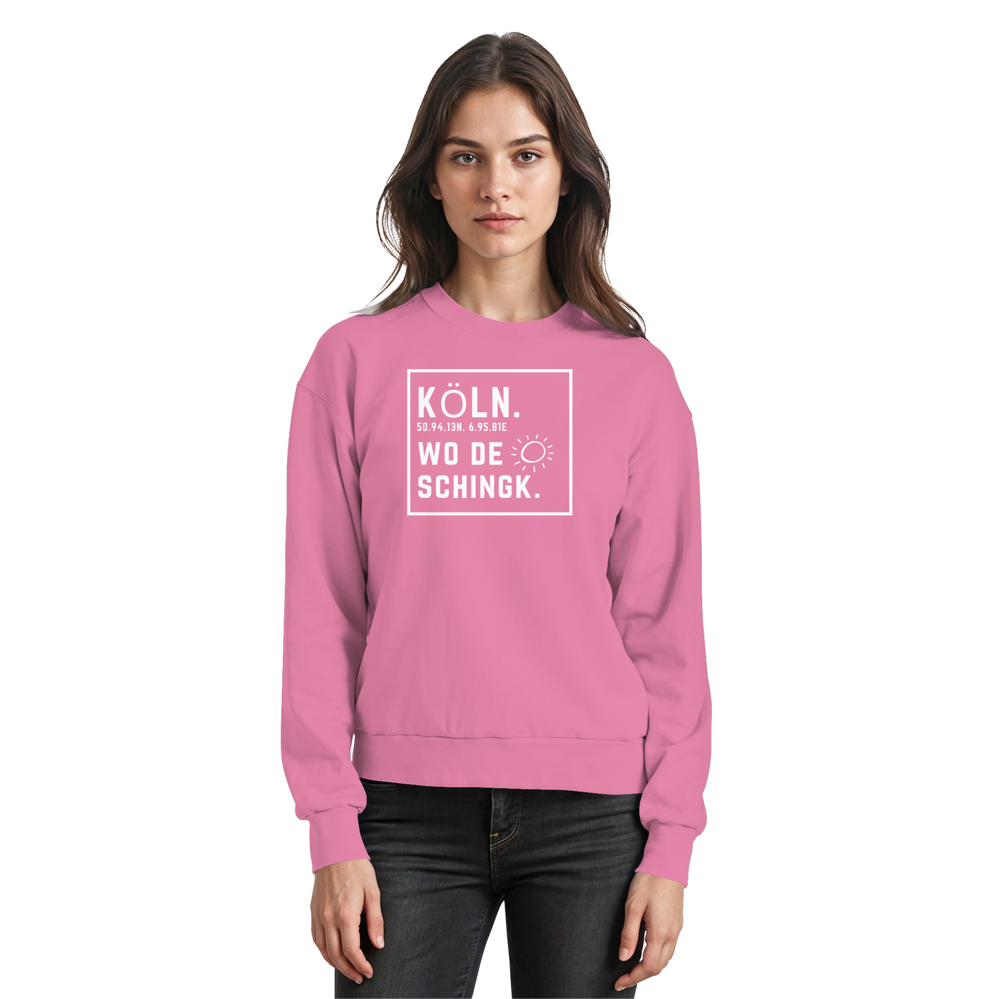 Wo de Sonn schingk - Köln Druck - Basic Sweatshirt