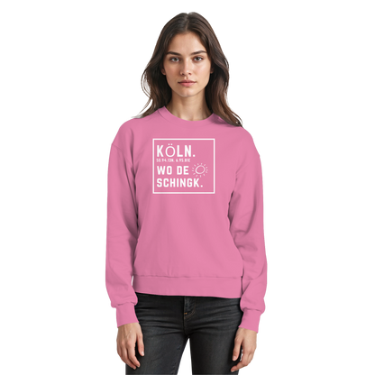 Wo de Sonn schingk - Köln Druck - Basic Sweatshirt