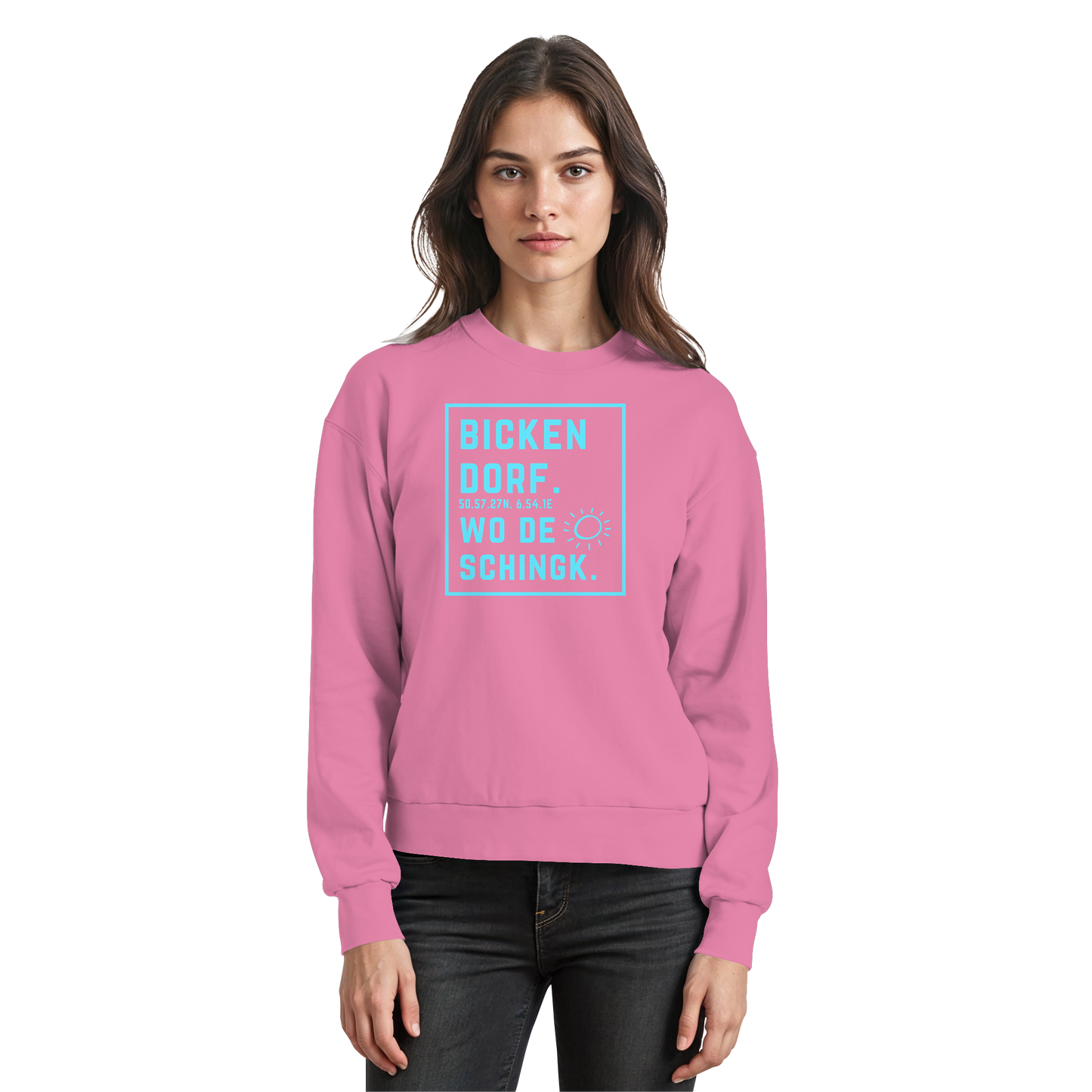 Wo de Sonn schingk - Bickendorf Druck - Basic Sweatshirt