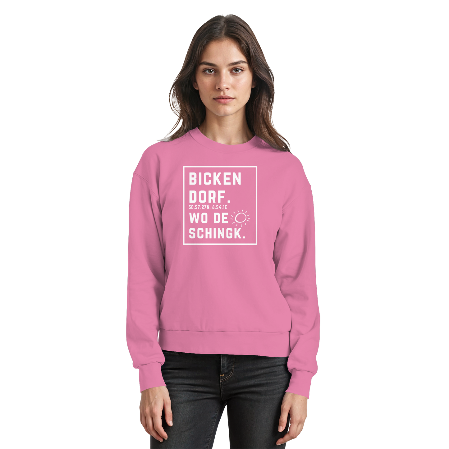Wo de Sonn schingk - Bickendorf Druck - Basic Sweatshirt