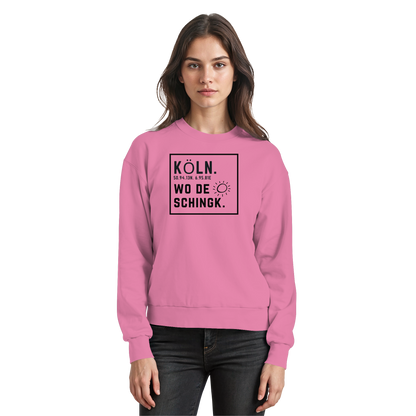 Wo de Sonn schingk - Köln Druck   - Basic Sweatshirt