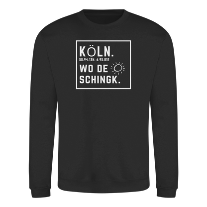 Wo de Sonn schingk - Köln Druck - Basic Sweatshirt