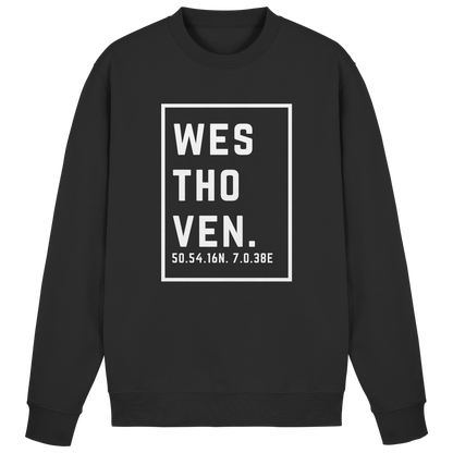 Westhoven Koordinaten (großer Druck auf der Brust) - Basic Sweatshirt
