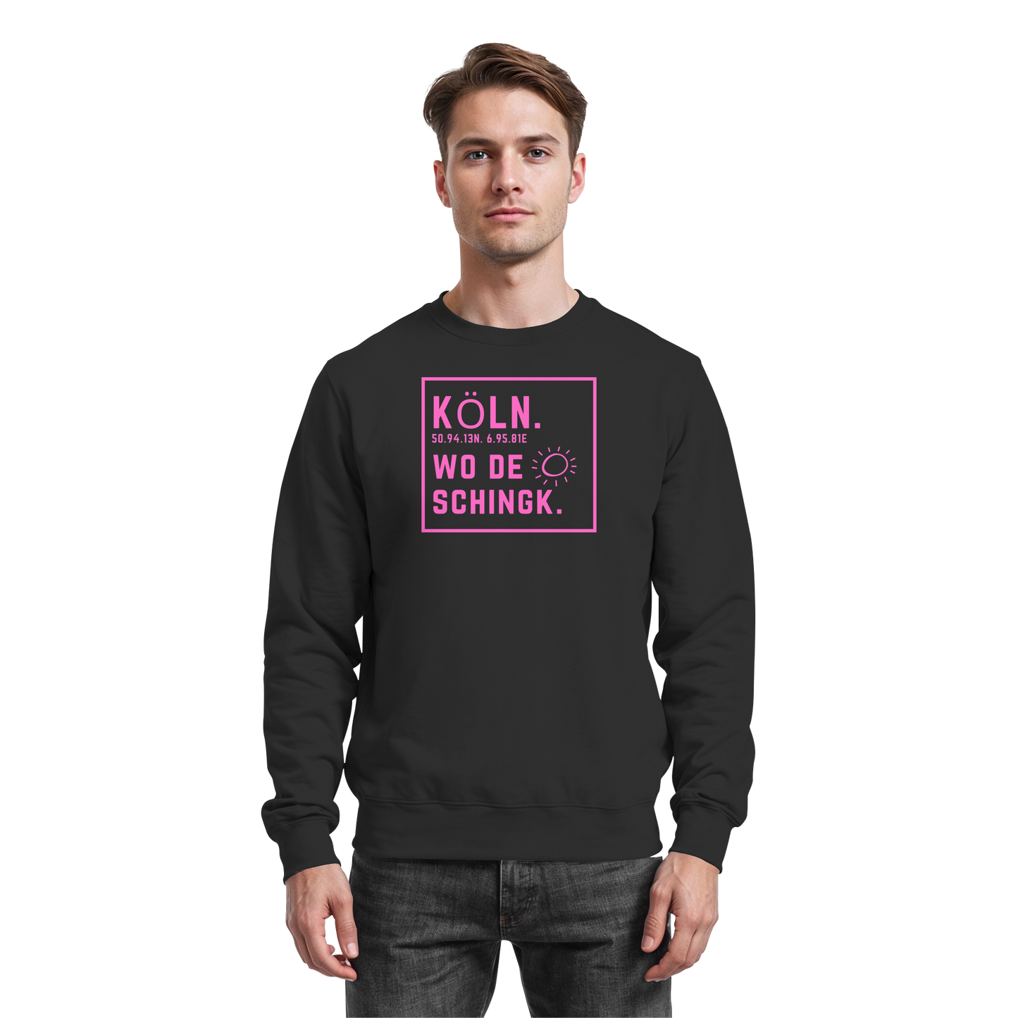 Wo de Sonn schingk - Köln Druck  - Basic Sweatshirt