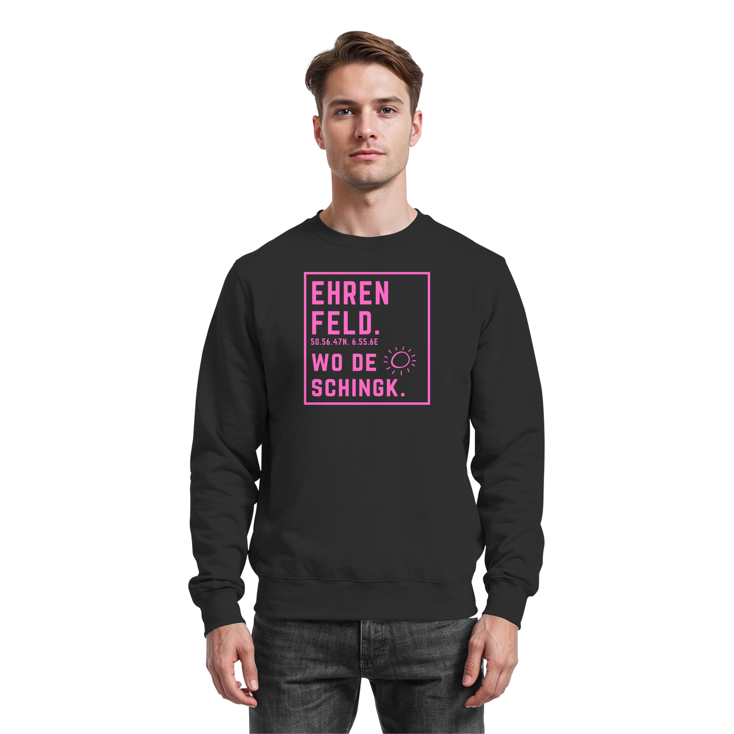Wo de Sonn schingk - Ehrenfeld Druck   - Basic Sweatshirt