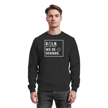 Wo de Sonn schingk - Köln Druck - Basic Sweatshirt
