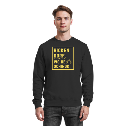 Wo de Sonn schingk - Bickendorf Druck - Basic Sweatshirt