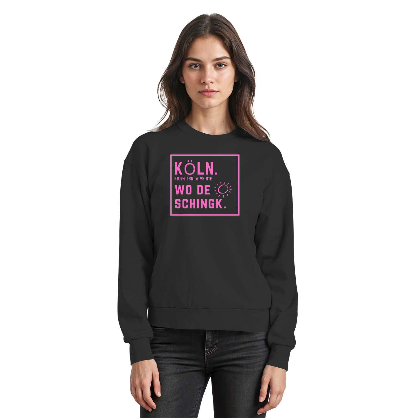 Wo de Sonn schingk - Köln Druck  - Basic Sweatshirt