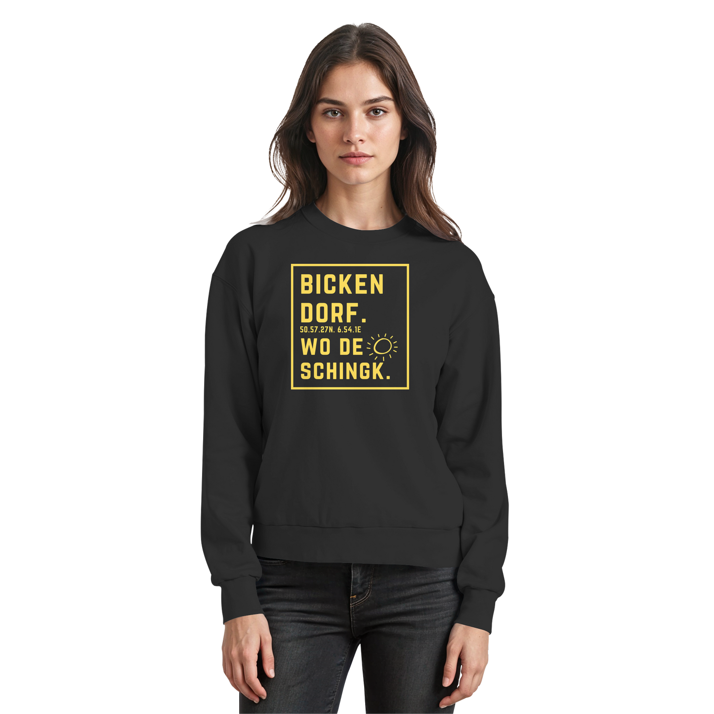 Wo de Sonn schingk - Bickendorf Druck - Basic Sweatshirt