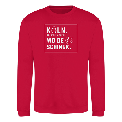 Wo de Sonn schingk - Köln Druck - Basic Sweatshirt