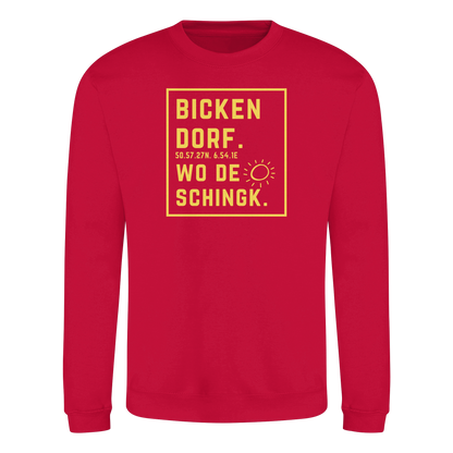 Wo de Sonn schingk - Bickendorf Druck - Basic Sweatshirt