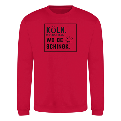 Wo de Sonn schingk - Köln Druck   - Basic Sweatshirt