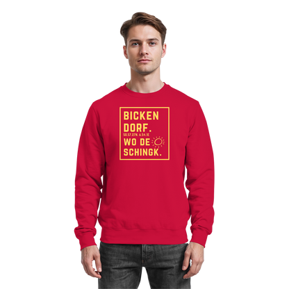 Wo de Sonn schingk - Bickendorf Druck - Basic Sweatshirt