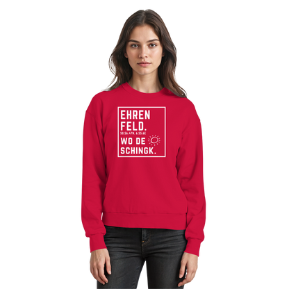 Wo de Sonn schingk - Ehrenfeld Druck - Basic Sweatshirt
