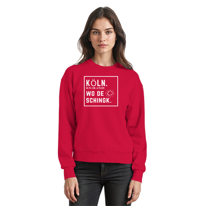 Wo de Sonn schingk - Köln Druck - Basic Sweatshirt