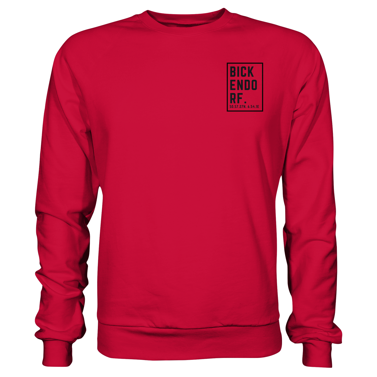 Bickendorf Koordinaten (kleiner Druck auf der Brust) - Basic Sweatshirt
