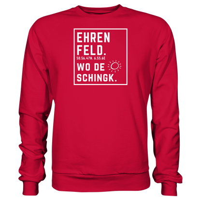 Wo de Sonn schingk - Ehrenfeld Druck - Basic Sweatshirt