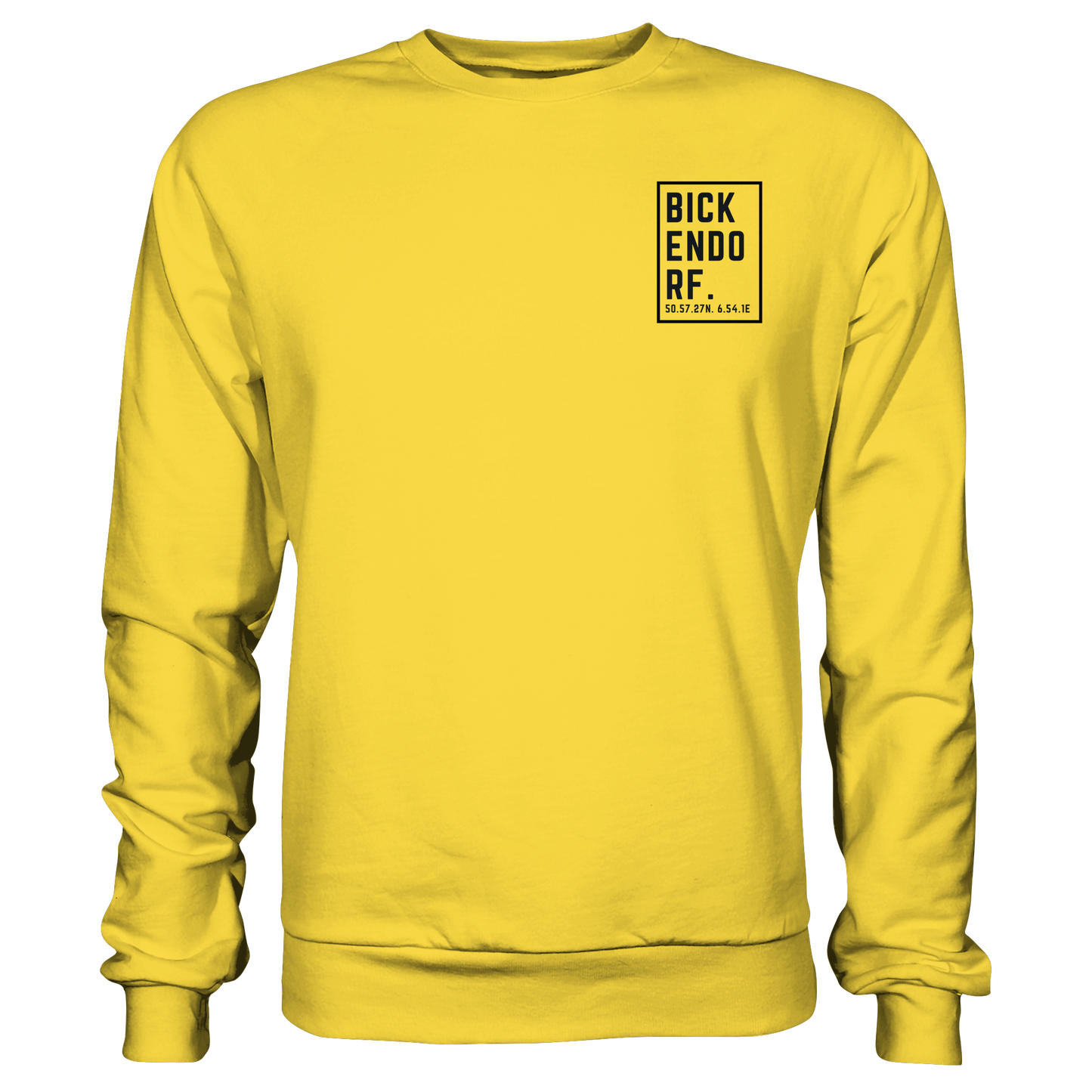 Bickendorf Koordinaten (kleiner Druck auf der Brust) - Basic Sweatshirt