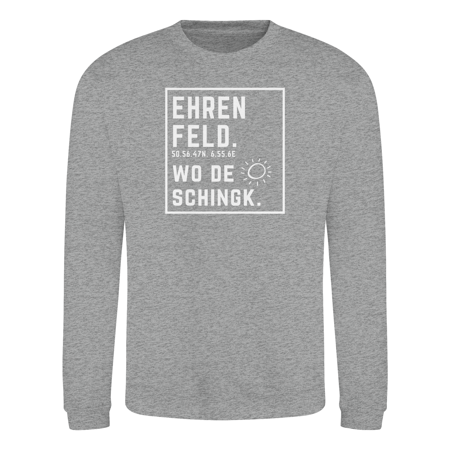 Wo de Sonn schingk - Ehrenfeld Druck - Basic Sweatshirt