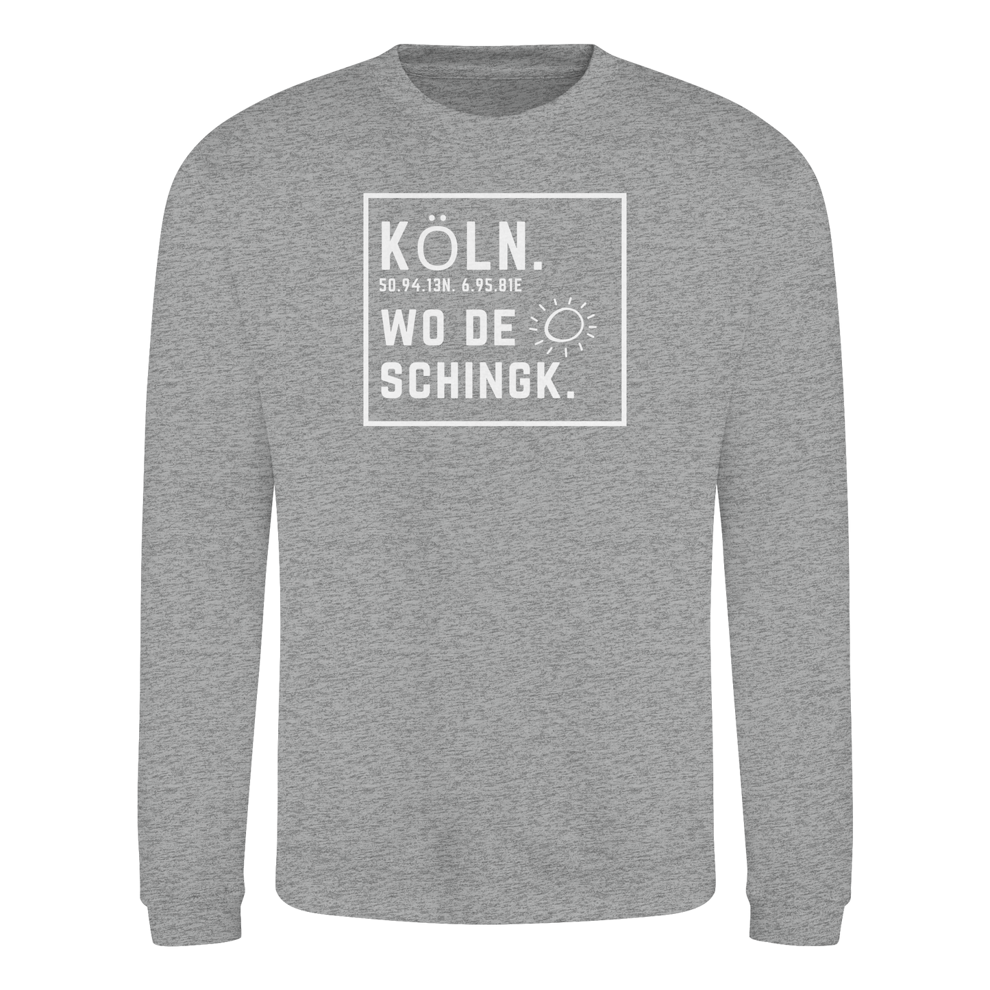 Wo de Sonn schingk - Köln Druck - Basic Sweatshirt