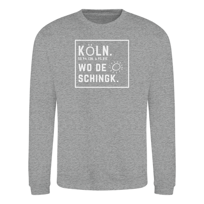 Wo de Sonn schingk - Köln Druck - Basic Sweatshirt