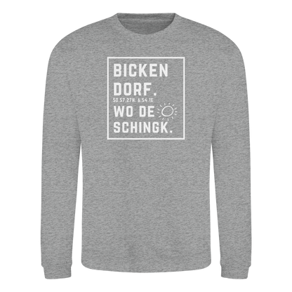 Wo de Sonn schingk - Bickendorf Druck - Basic Sweatshirt