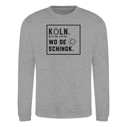 Wo de Sonn schingk - Köln Druck   - Basic Sweatshirt
