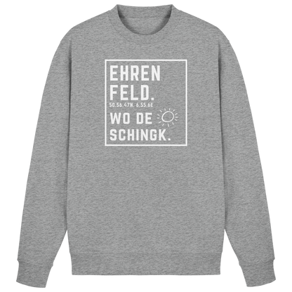 Wo de Sonn schingk - Ehrenfeld Druck - Basic Sweatshirt