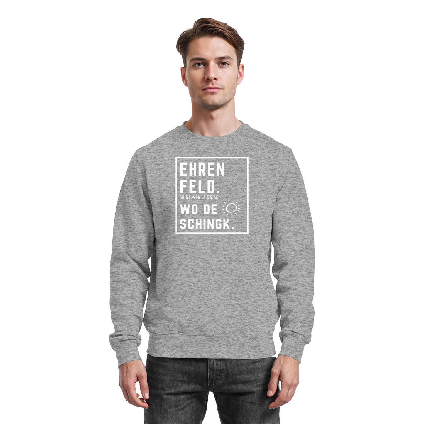 Wo de Sonn schingk - Ehrenfeld Druck - Basic Sweatshirt