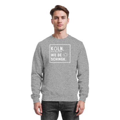 Wo de Sonn schingk - Köln Druck - Basic Sweatshirt