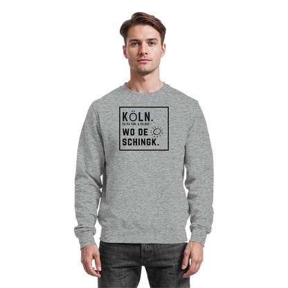 Wo de Sonn schingk - Köln Druck   - Basic Sweatshirt