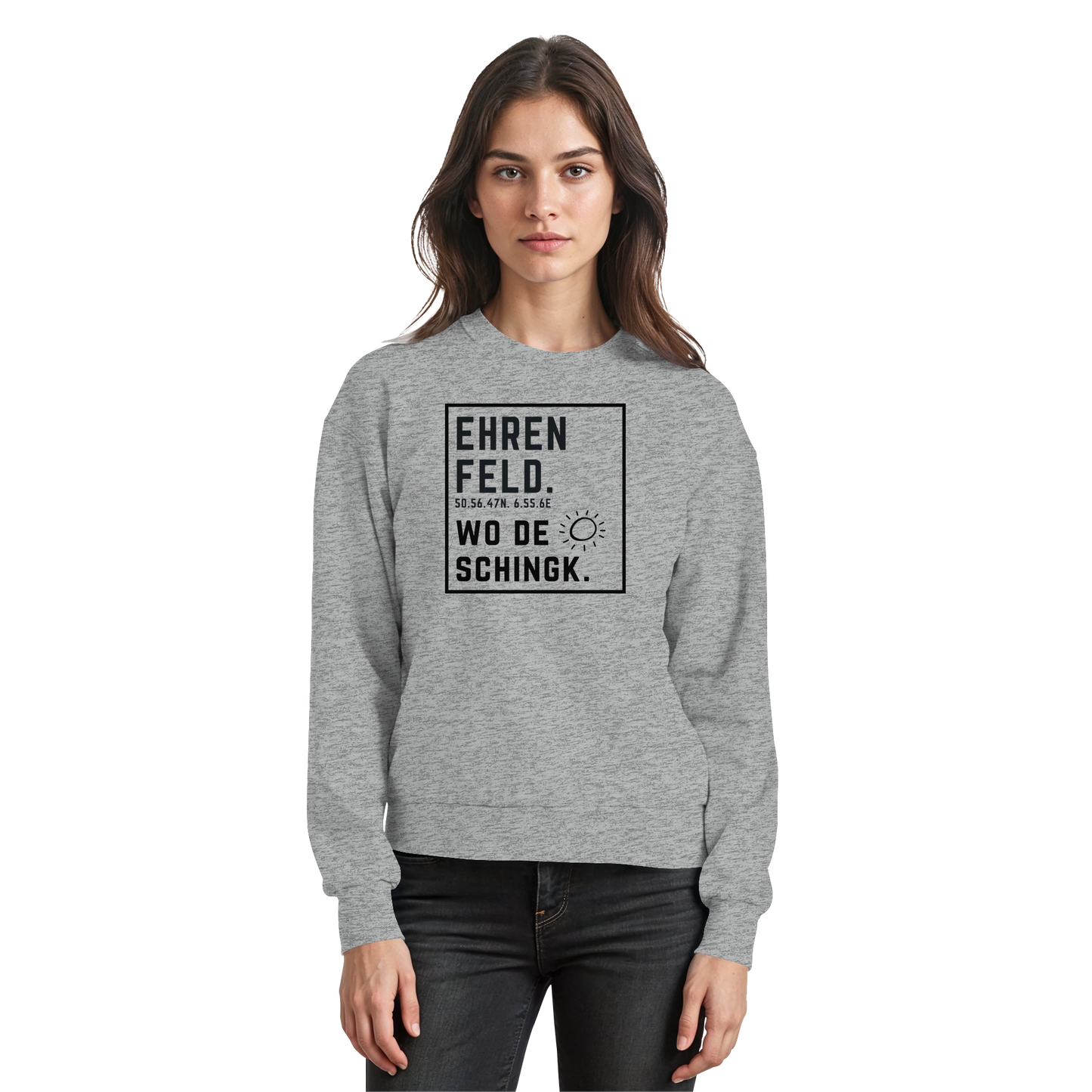 Wo de Sonn schingk - Ehrenfeld Druck  - Basic Sweatshirt