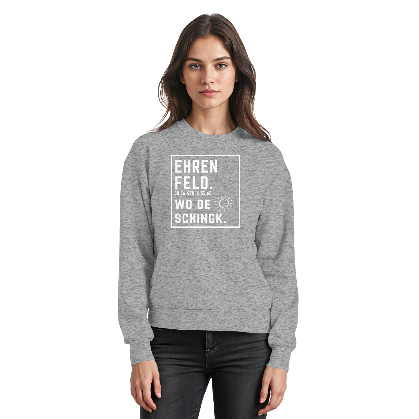 Wo de Sonn schingk - Ehrenfeld Druck - Basic Sweatshirt