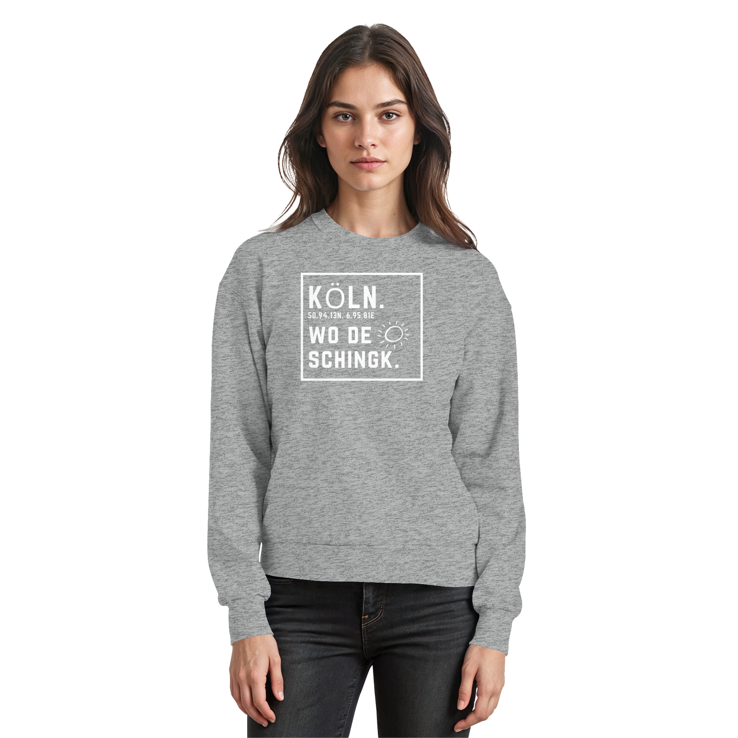Wo de Sonn schingk - Köln Druck - Basic Sweatshirt