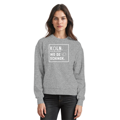 Wo de Sonn schingk - Köln Druck - Basic Sweatshirt