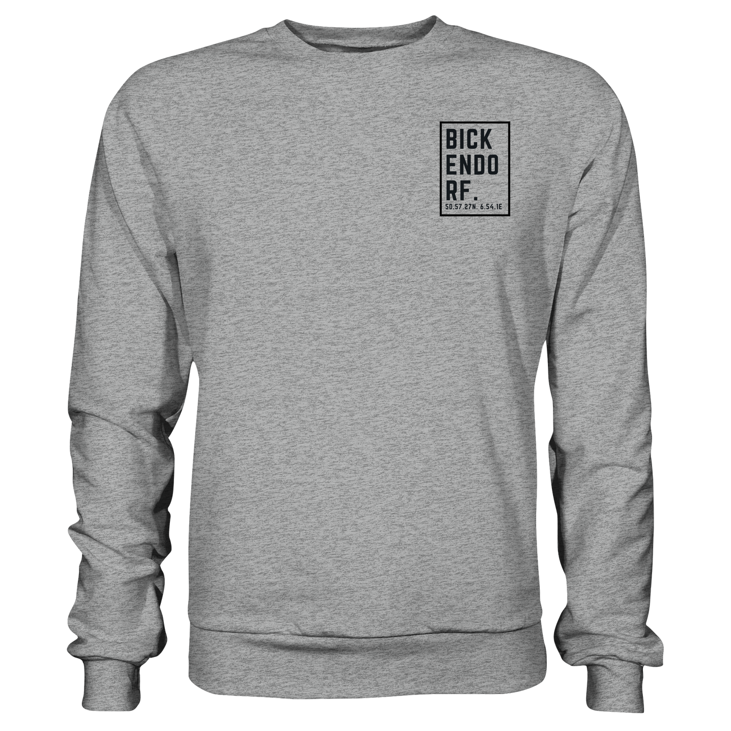 Bickendorf Koordinaten (kleiner Druck auf der Brust) - Basic Sweatshirt