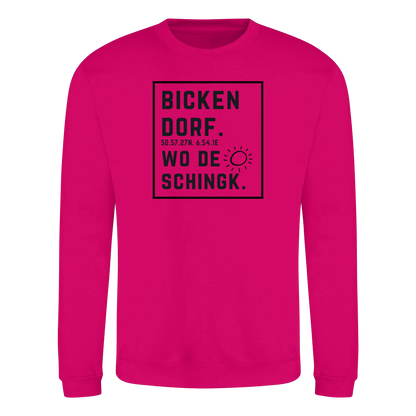 Wo de Sonn schingk - Bickendorf Druck  - Basic Sweatshirt